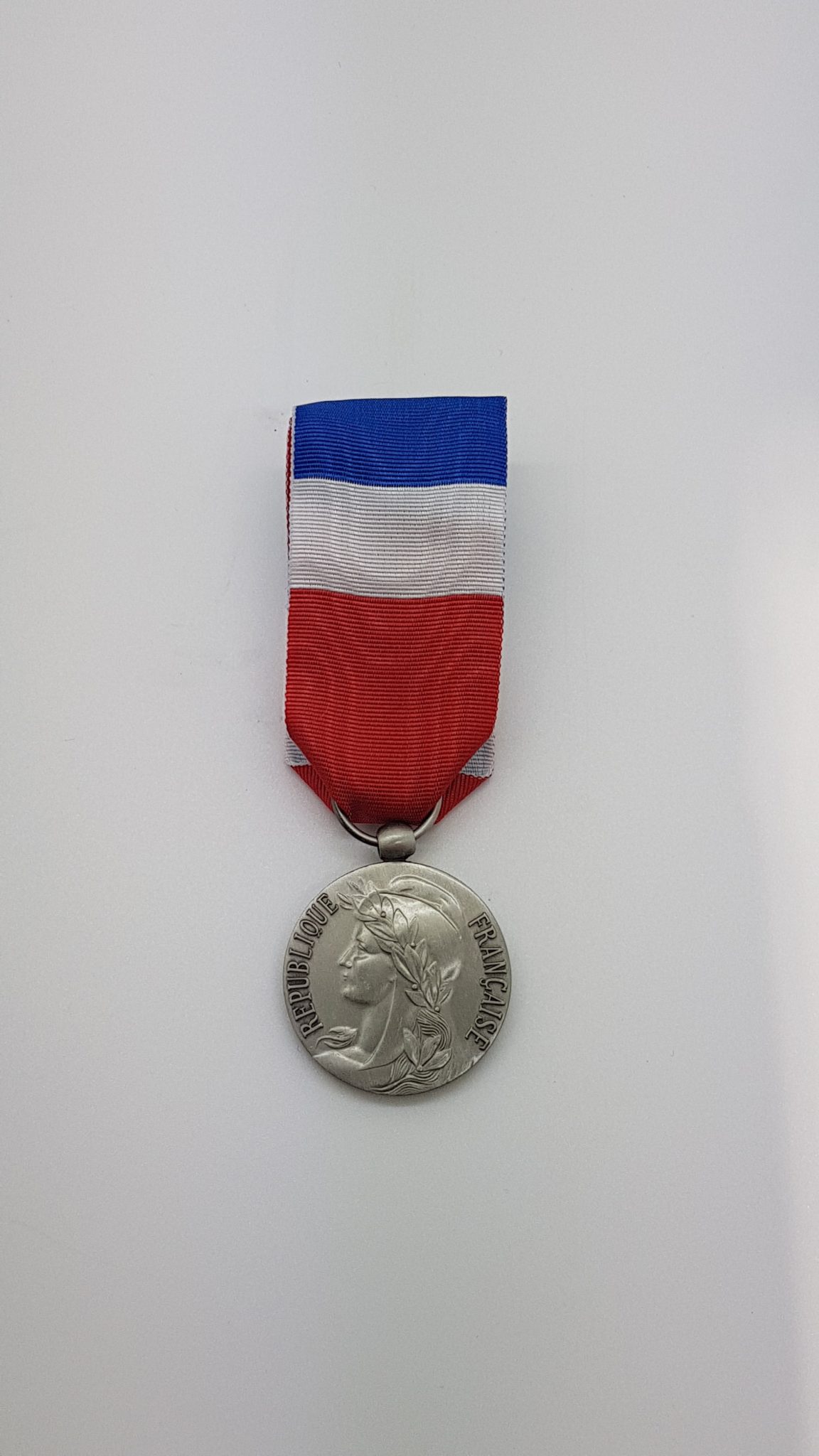 Médaille du travail gravée 20 ans Argent Quimper Gravure